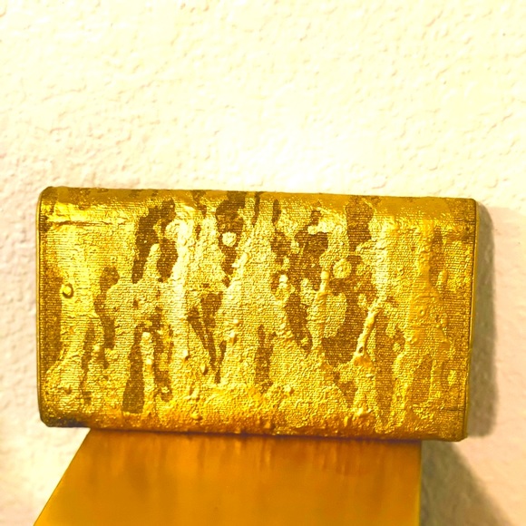 Louis Vuitton custom gold metallic drip drip trifold wallet - Picture 2 of 7